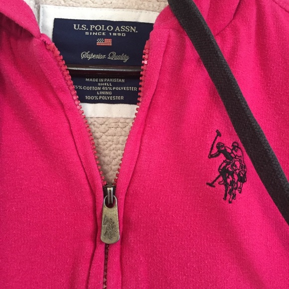 🌈3/20 US Polo dark pink hoodie - Picture 2 of 6